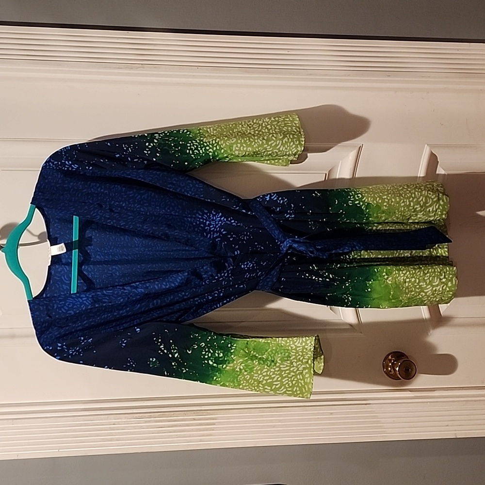 Oscar de la Renta Ombre Leopard Robe